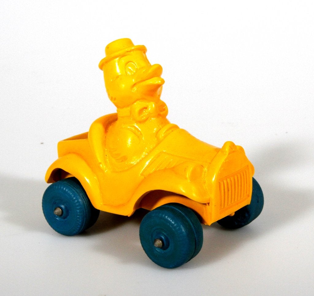Donald Duck: Gijs gans:  speelgoedauto voor verzamelaars., Ophalen of Verzenden, Donald Duck, Zo goed als nieuw, Beeldje of Figuurtje