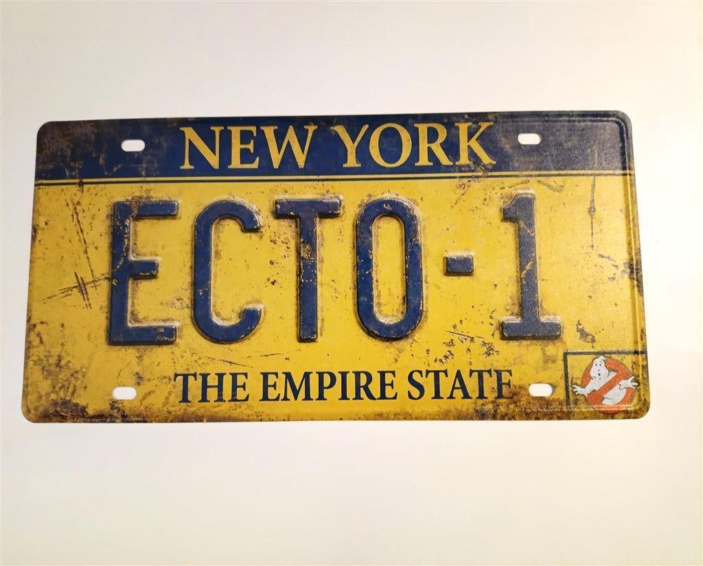 Ghostbusters Ecto-1 replica Nummerbord | Nummerplaat, Verzamelen, Film en Tv, Nieuw, Film, Foto of Kaart, Verzenden
