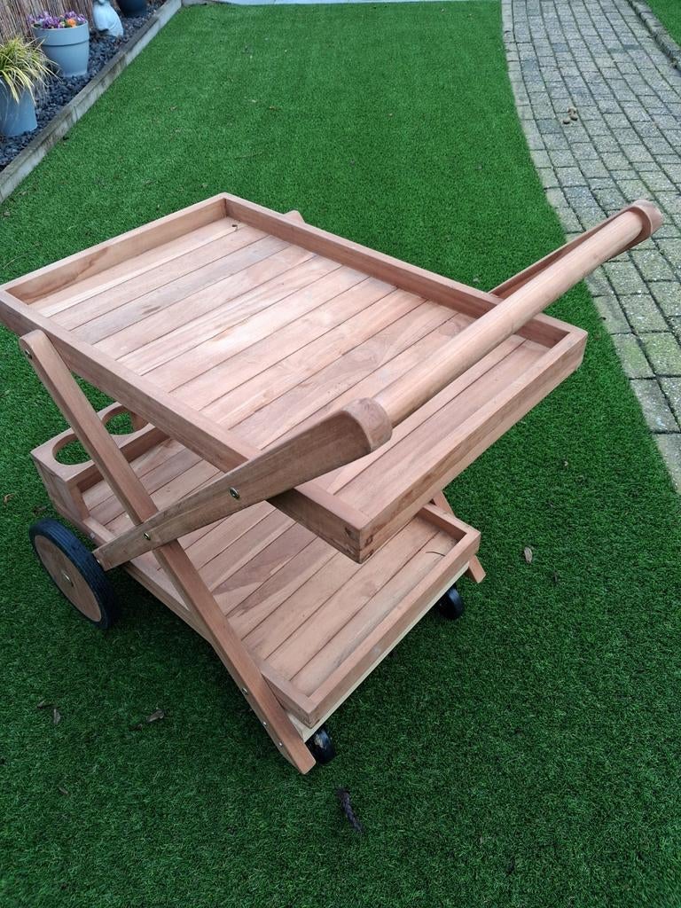 Houten serveerwagen, Ophalen of Verzenden, Zo goed als nieuw, 250 cm of meer, Balken