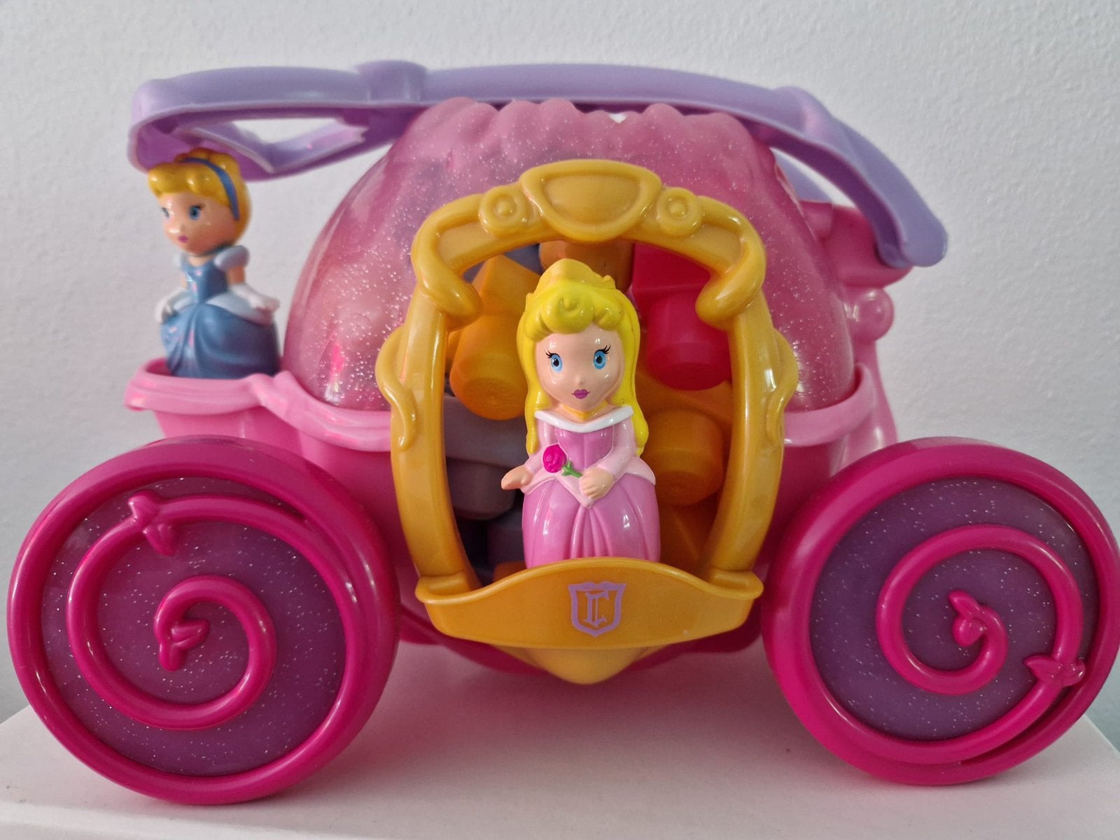Megabloks koets met bouwstenen, Ophalen, Zo goed als nieuw