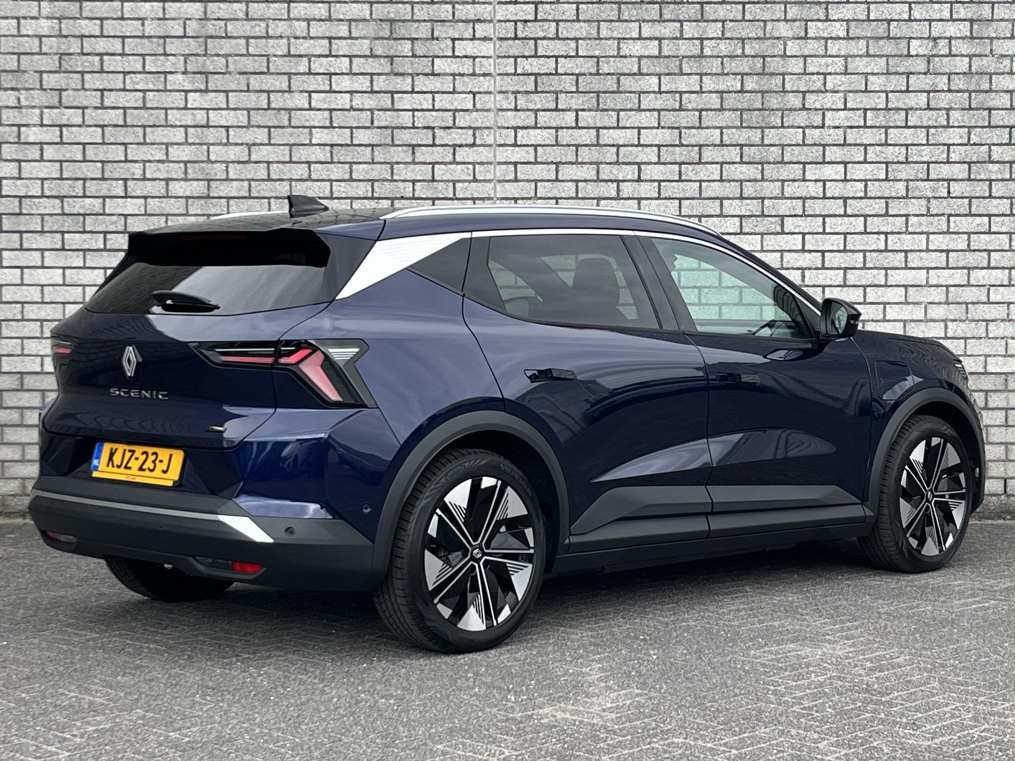 Renault Scenic E-Tech EV60 comfort range Techno | Apple CarP, Auto's, Renault, Gebruikt, Huisgarantie, Met garantie (alle), Blauw