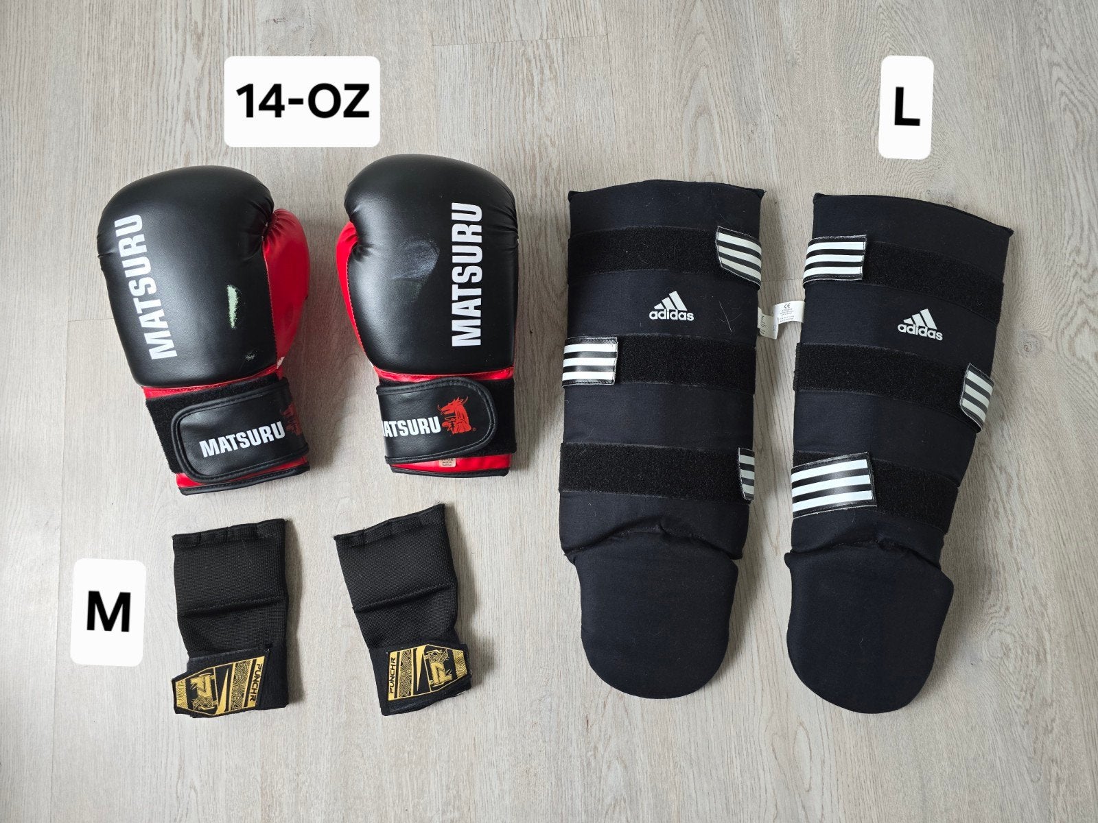 Kickbox handschoenen en accesoires, Ophalen, Gebruikt, Overige, Maat L