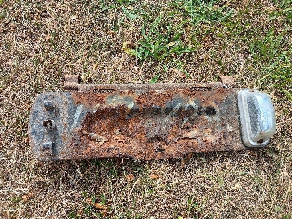 kentekenplaat houder oud frans, Ophalen of Verzenden, Gebruikt, Oldtimer onderdelen, Bumper