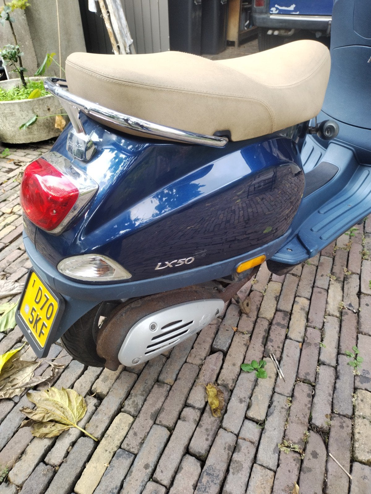 Vespa LX50 2-takt scooter - Blauw, Ophalen, Tweetakt, Gebruikt, Maximaal 45 km/u