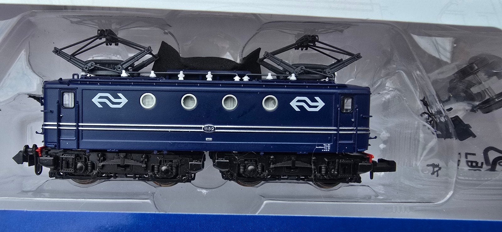 Piko 40370 NS1100 blauw dcc sound top ovp 1 buffer ontbreekt, Ophalen of Verzenden, Gelijkstroom, Locomotief, Piko