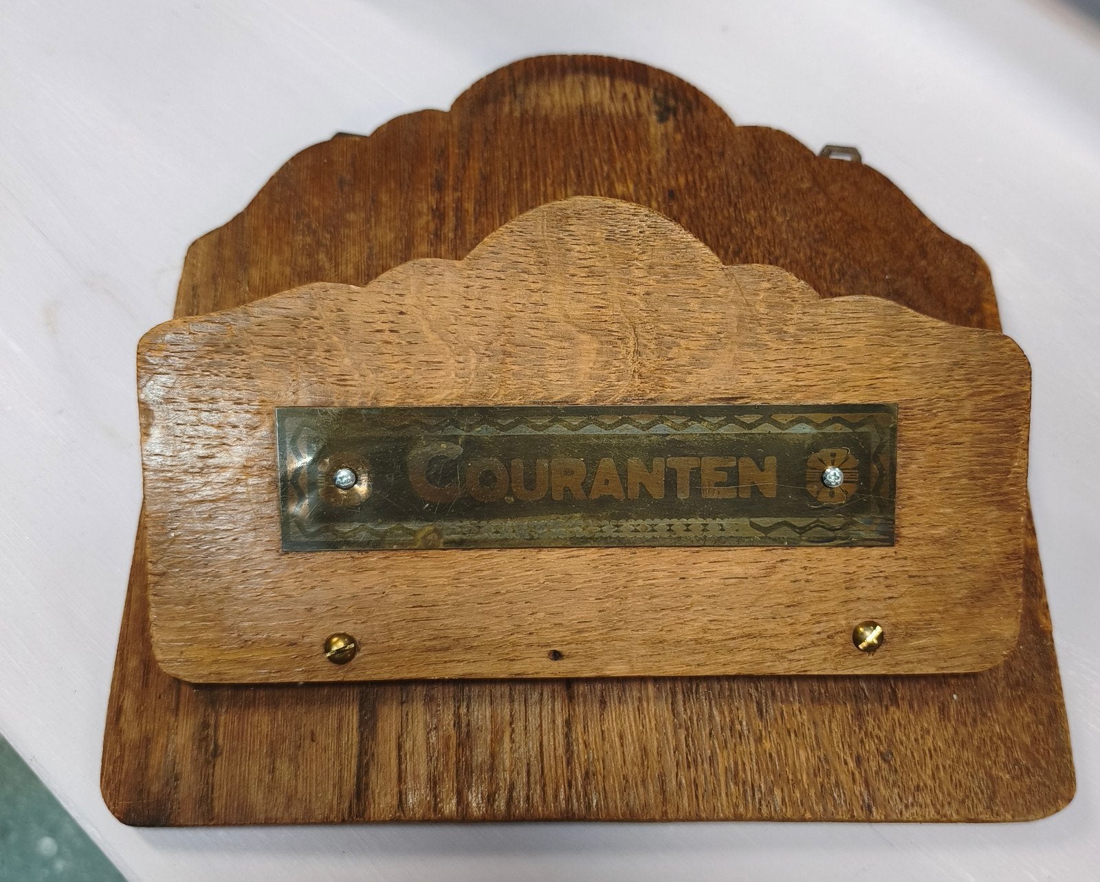 Eikenhouten Courantenbak / Krantenbak, Ophalen of Verzenden