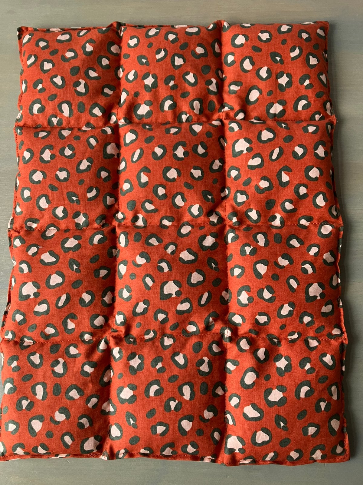Verkoelend kussen . Warmtekussen. Warm oranje. Panterprint, Ophalen, Nieuw, Oranje, Rechthoekig