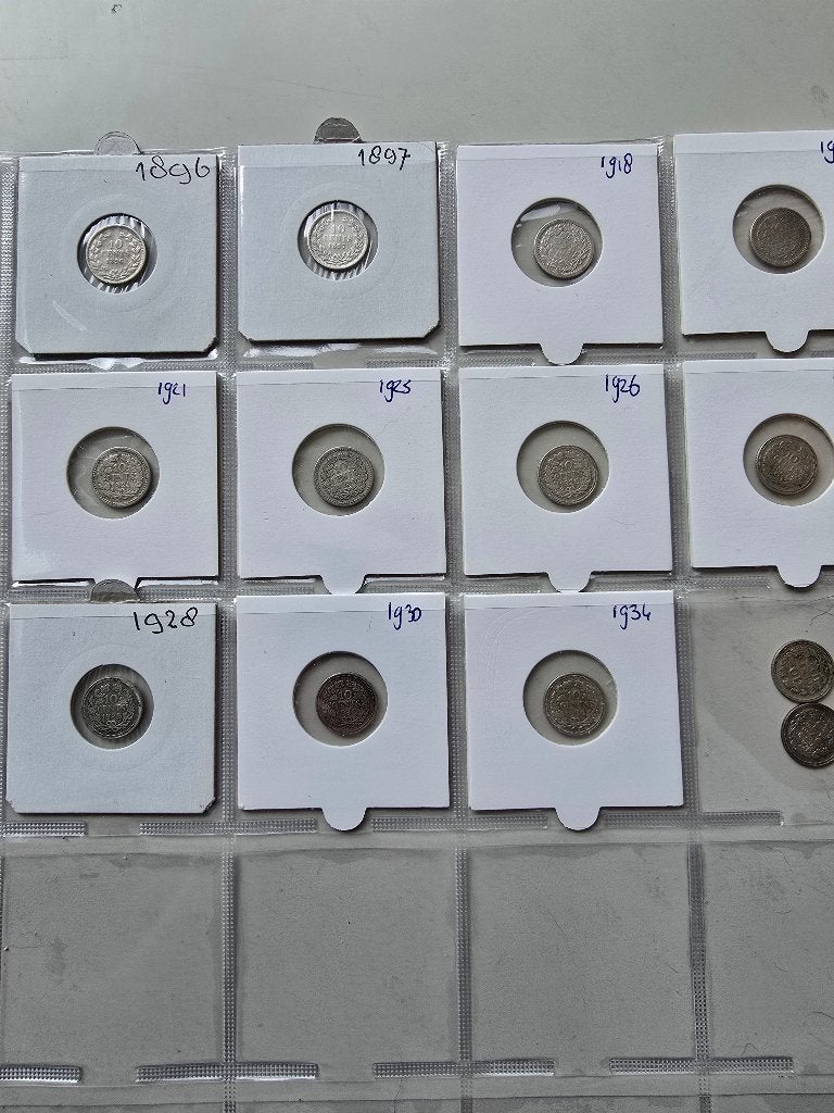 Serie dubbeltjes Wilhelmina, Juliana en Beatrix, Postzegels en Munten, Munten | Nederland, Setje, Zilver, Ophalen of Verzenden
