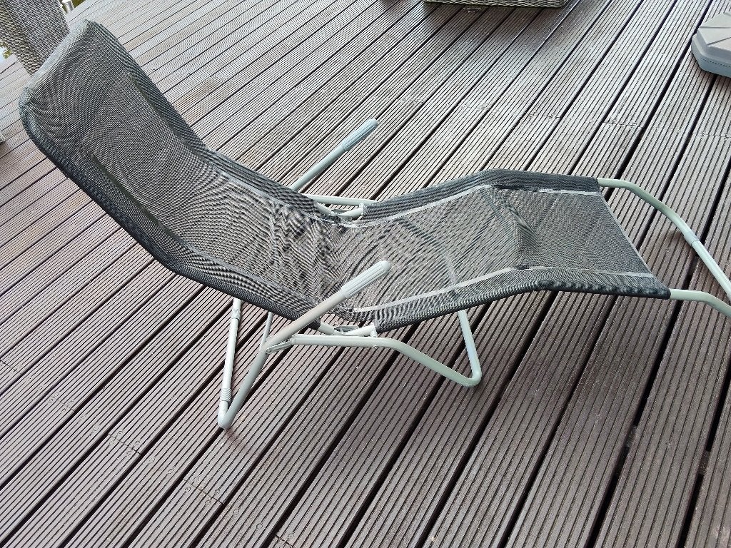 tuin relax stoel, Ophalen of Verzenden, Zo goed als nieuw, Aluminium, Inklapbaar