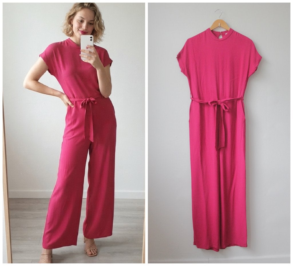 Samsoe Samsoe - prachtige jumpsuit roze - maat XS, Verzenden, Zo goed als nieuw, Samsoe Samsoe, Roze