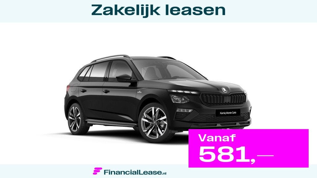 Skoda Kamiq 1.0 TSI Monte Carlo 18" lichtmetalen velgen / Tr, Stof, Zwart, 116 pk, Zwart