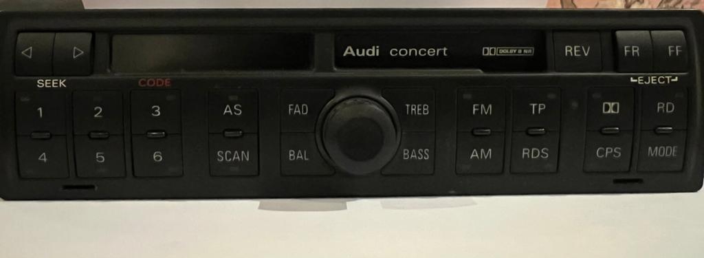 Audi Concert Autoradio/Cassettespeler - Blaupunkt OEM, Ophalen of Verzenden, Gebruikt