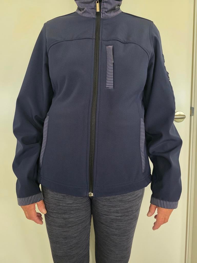 Human Nature softshell jas d.blauw maat L, Maat 38/40 (M), Blauw, Ophalen of Verzenden, Zo goed als nieuw