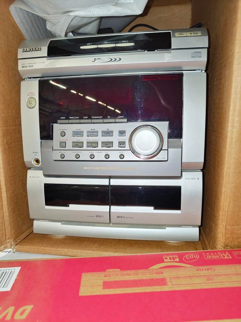 Samsung MAX-820 Hifi Set met Speakers, Audio, Tv en Foto, Stereo-sets, Overige merken, Gebruikt, Tuner of Radio, Losse componenten