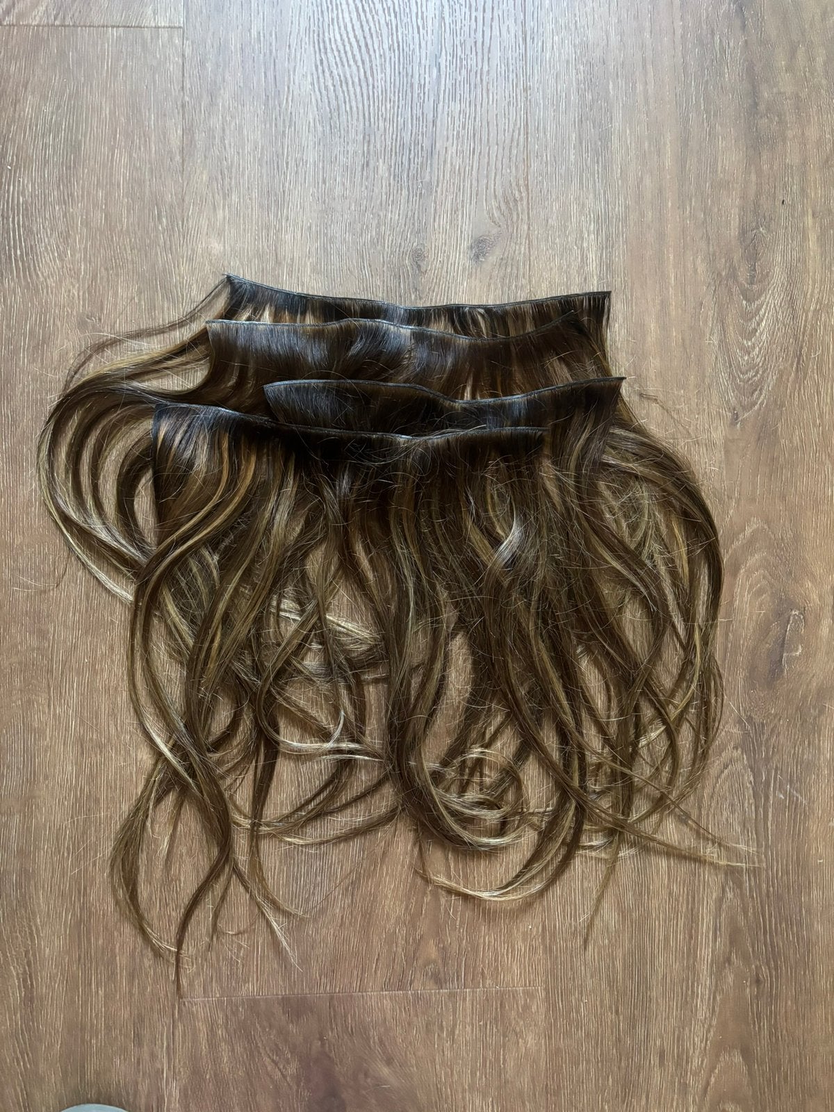 4 banen weave haarextensions van echt haar – Blend Your Hair, Ophalen of Verzenden, Zo goed als nieuw, Pruik of Haarverlenging