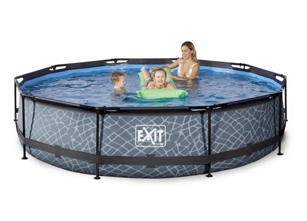 EXIT Toys Zwembad 360x76 met afdekzeil en nieuwe pomp!, Ophalen, Minder dan 80 cm, Rond, 300 cm of meer
