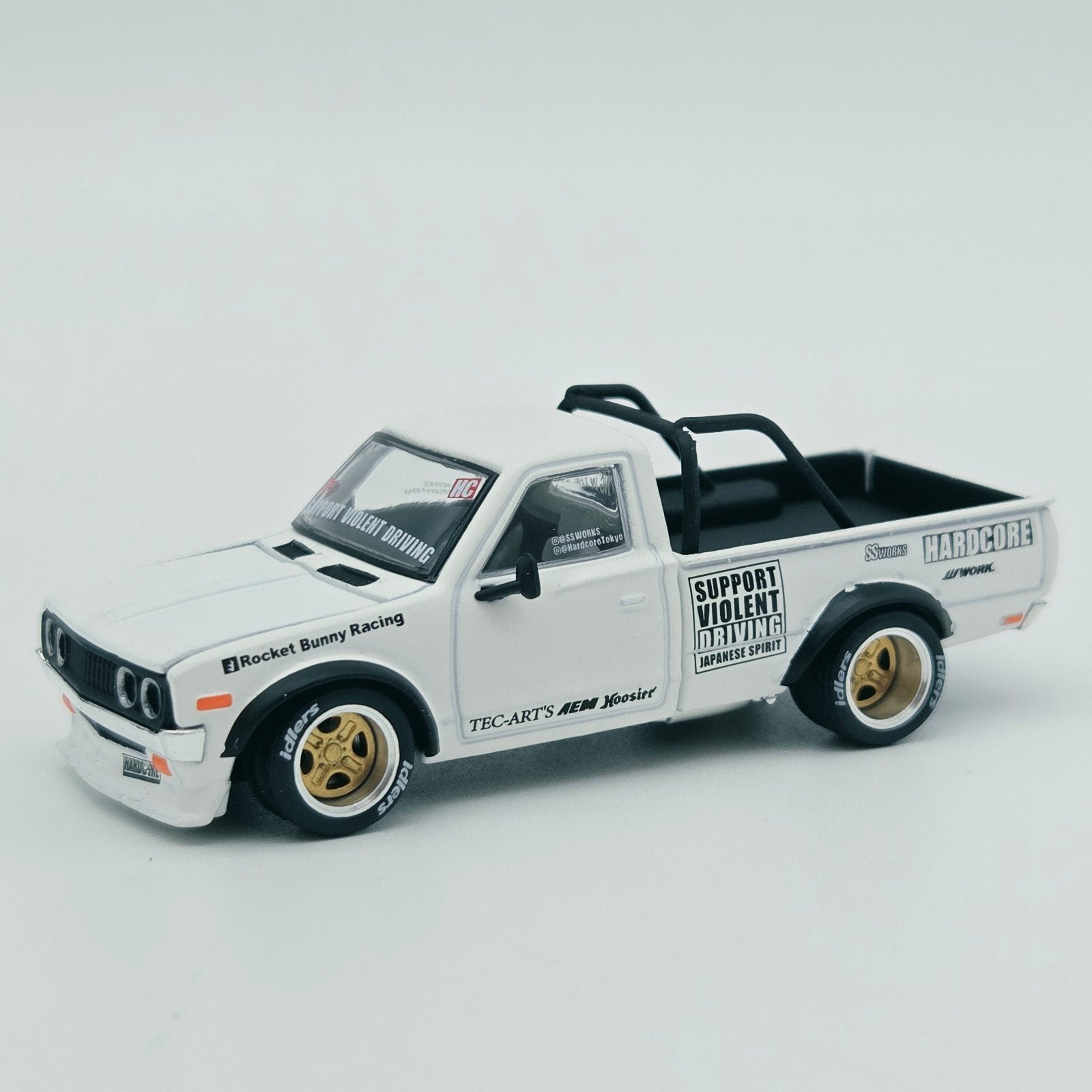 Pop Race – Pandem Datsun 620, white, Hobby en Vrije tijd, Mymodelcar@outlook.com, Auto, Ophalen of Verzenden, Pop Race
