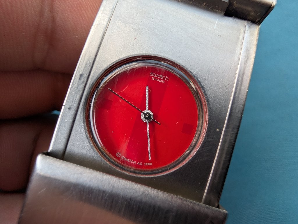 Swatch Irony 2000 HOT CHIC, Sieraden, Tassen en Uiterlijk, Staal, Gebruikt, Polshorloge, Swatch