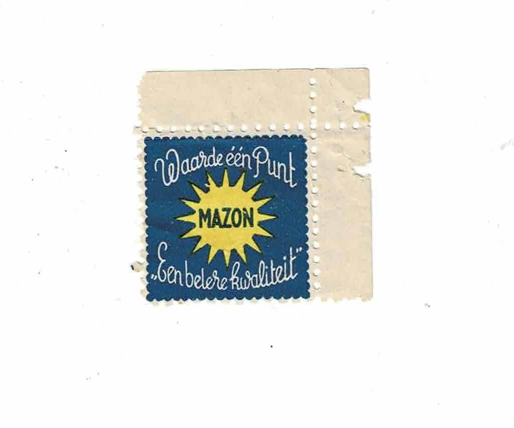 Oude zegel van "MAZON", Verzamelen, Verzenden, Zo goed als nieuw, Overige typen