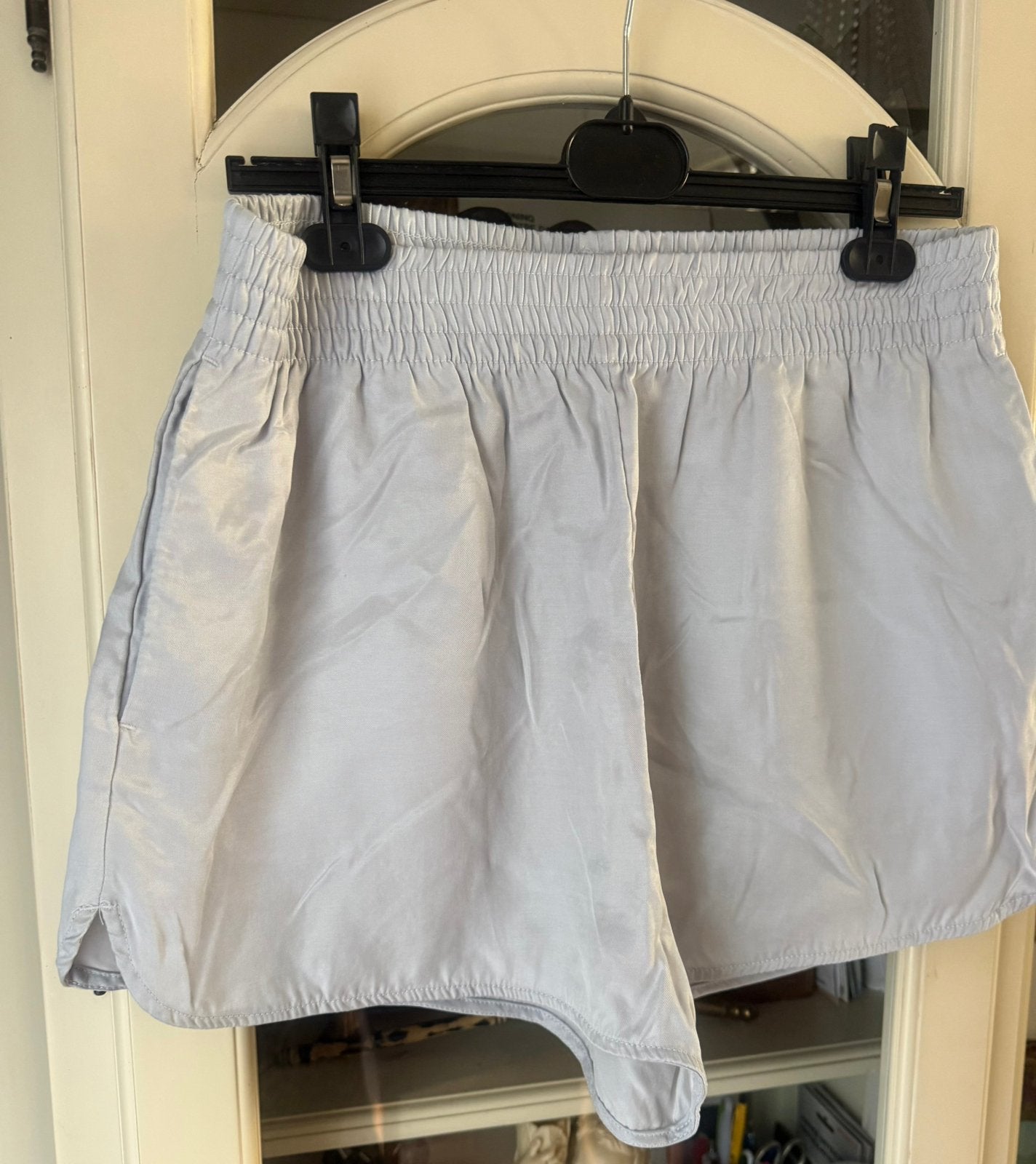 Zilvergrijs shortje met steek zakken sportbroek  Oldskool M, Ophalen of Verzenden, Zo goed als nieuw, Maat 38/40 (M), Zwart