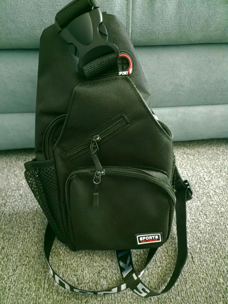 Zwarte sport sling bag / schoudertas, Ophalen of Verzenden