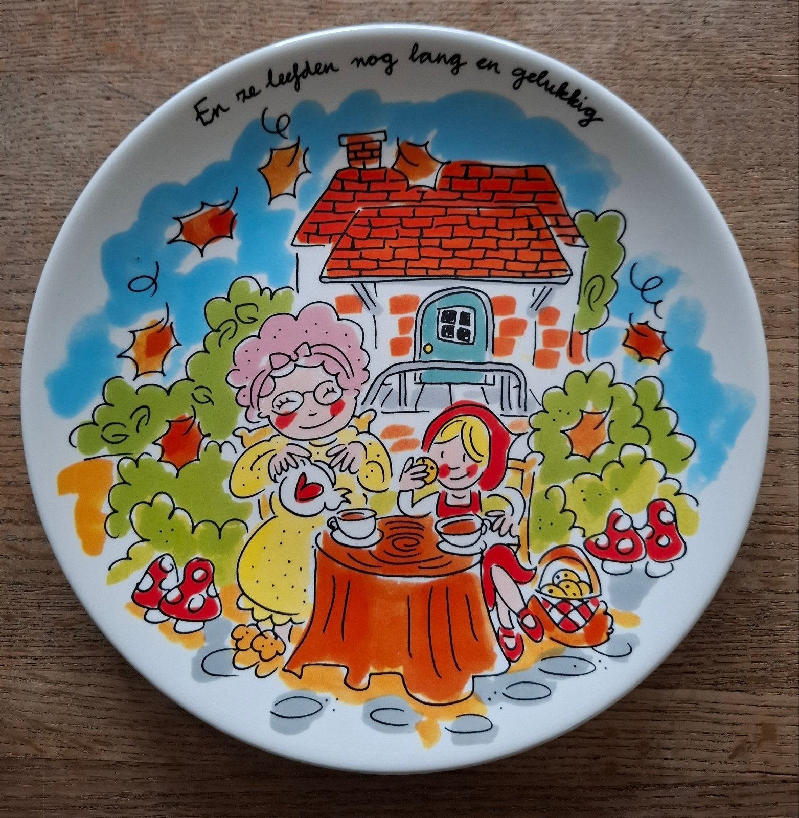 Blond Amsterdam Thema Efteling Bord, Ophalen of Verzenden, Zo goed als nieuw, Aardewerk, Bord(en)