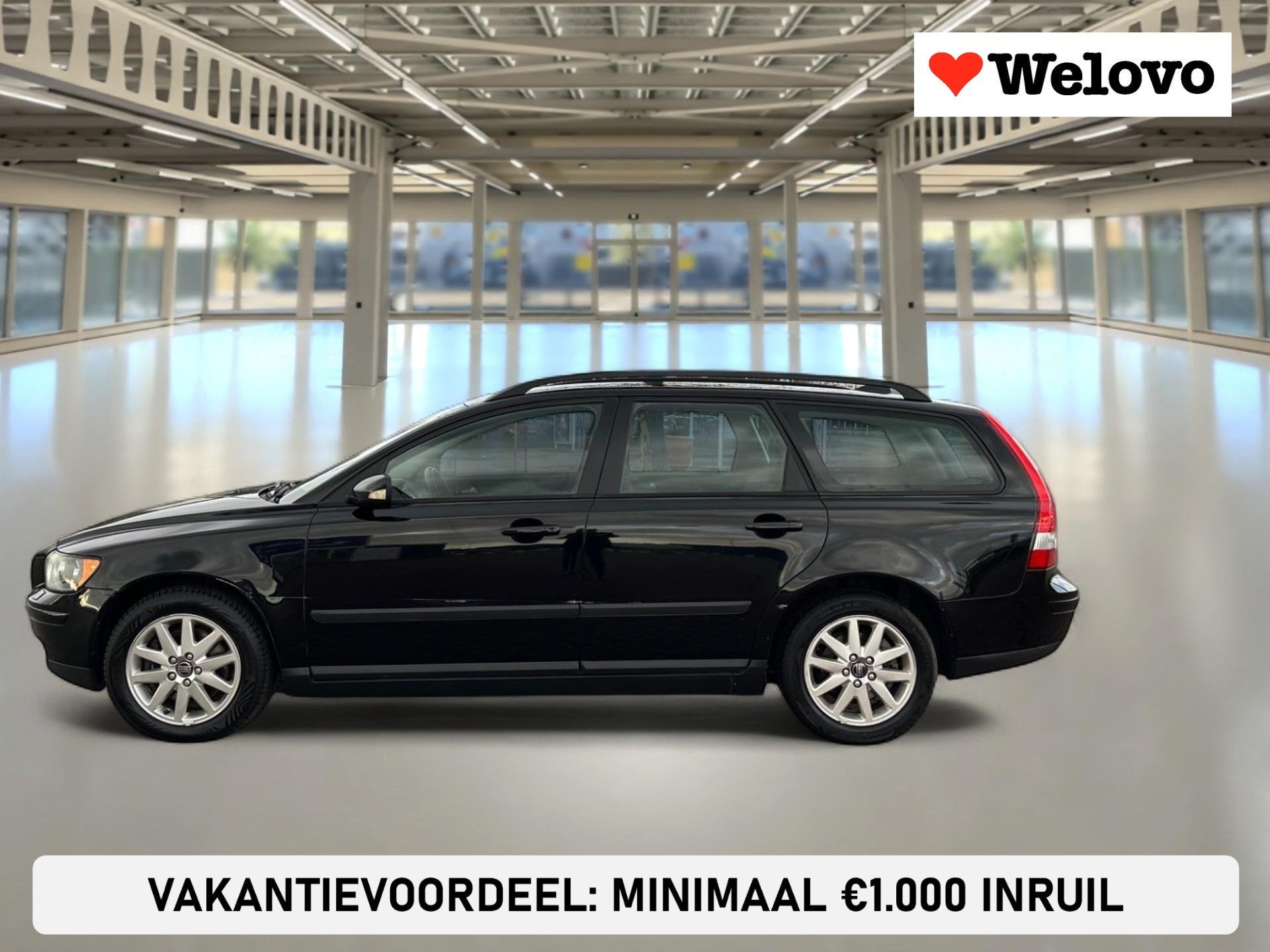 Volvo V50 2.4 Kinetic Automaat ! met garantie, Stof, Zwart, 700 kg, Zwart