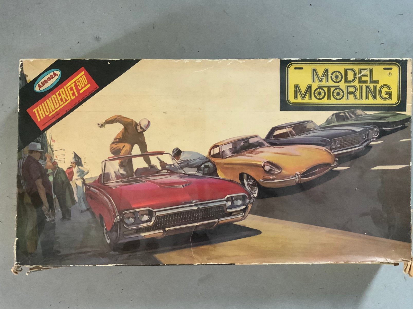 Vintage Aurora Model Motoring Stirling Moss Set (HO Slotcar), Kinderen en Baby's, Overige merken, Zelf te bouwen, Ophalen of Verzenden