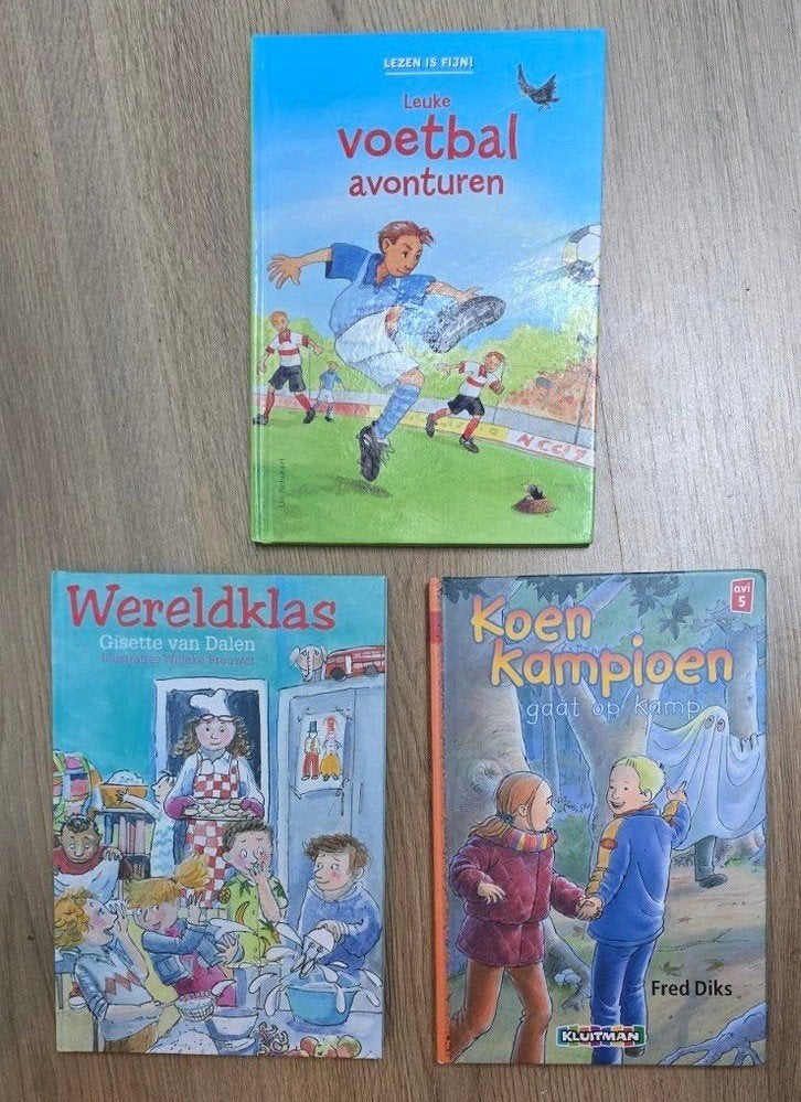 3 gelezen jongensboeken: voetbal en avontuur, Ophalen of Verzenden, Gelezen, Diverse auteurs, Fictie algemeen
