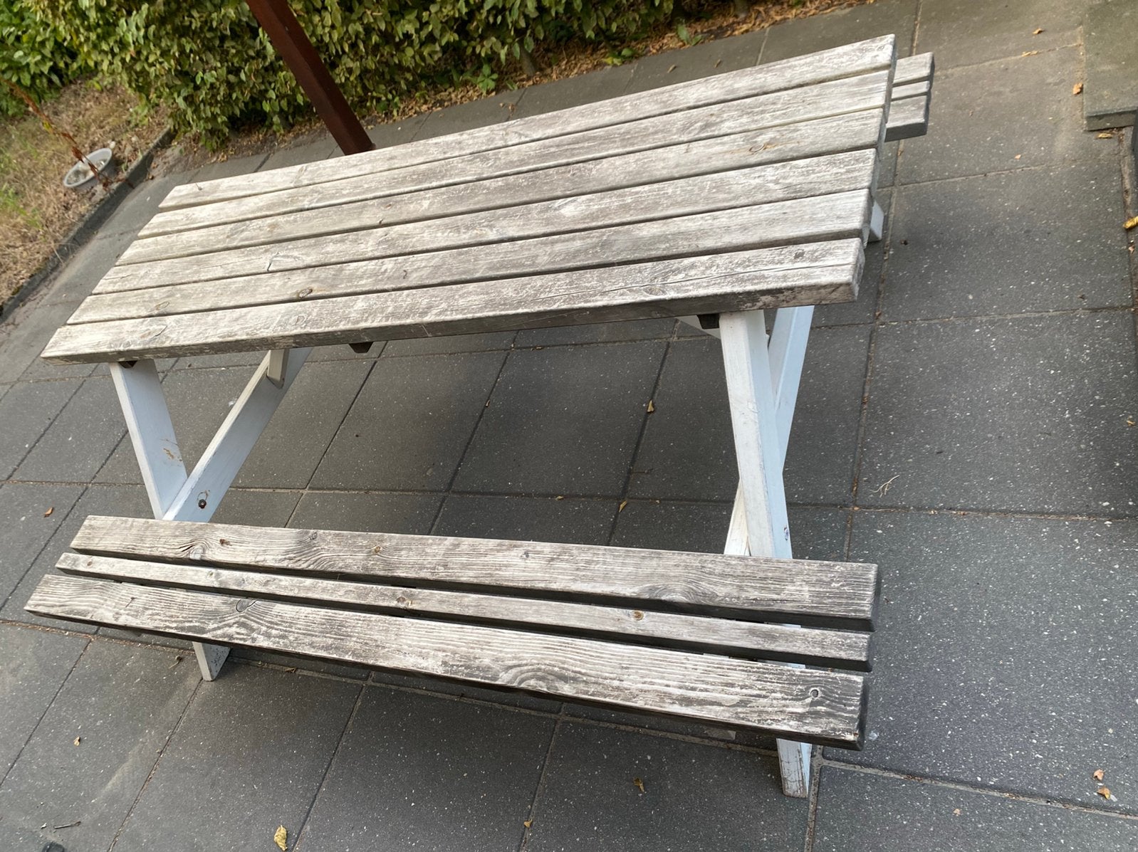 Picknick tafel, Ophalen, Zo goed als nieuw, Rechthoekig, Hout