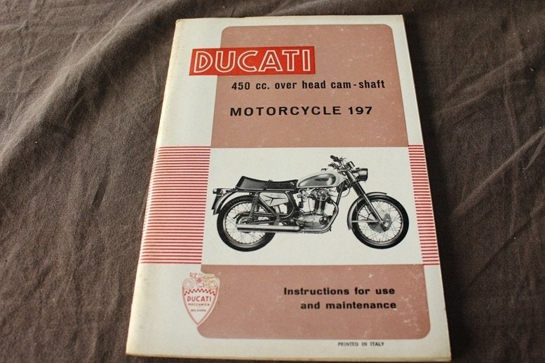 Ducati 450cc 1970 instruction maintenance manual MK4 Desmo, Ophalen of Verzenden, Ducati