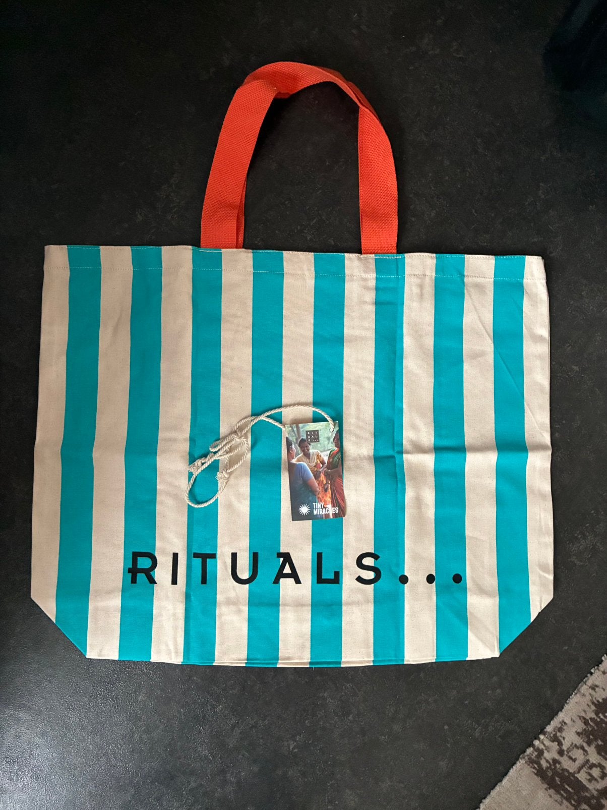 Nieuw rituals strandtas shopper bag strand tas blauw oranje, Ophalen of Verzenden, Nieuw, Blauw, Shopper