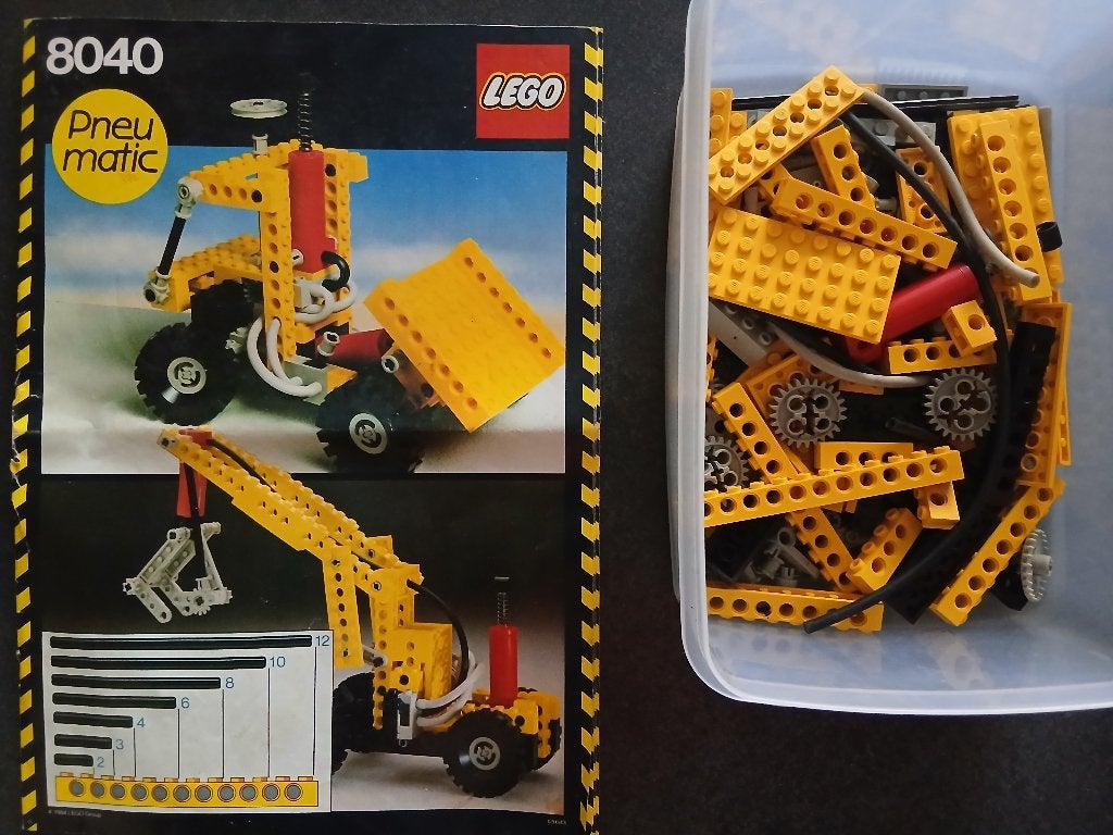 Vintage lego technic 8040 universal building set, Ophalen, Gebruikt, Lego, Overige typen