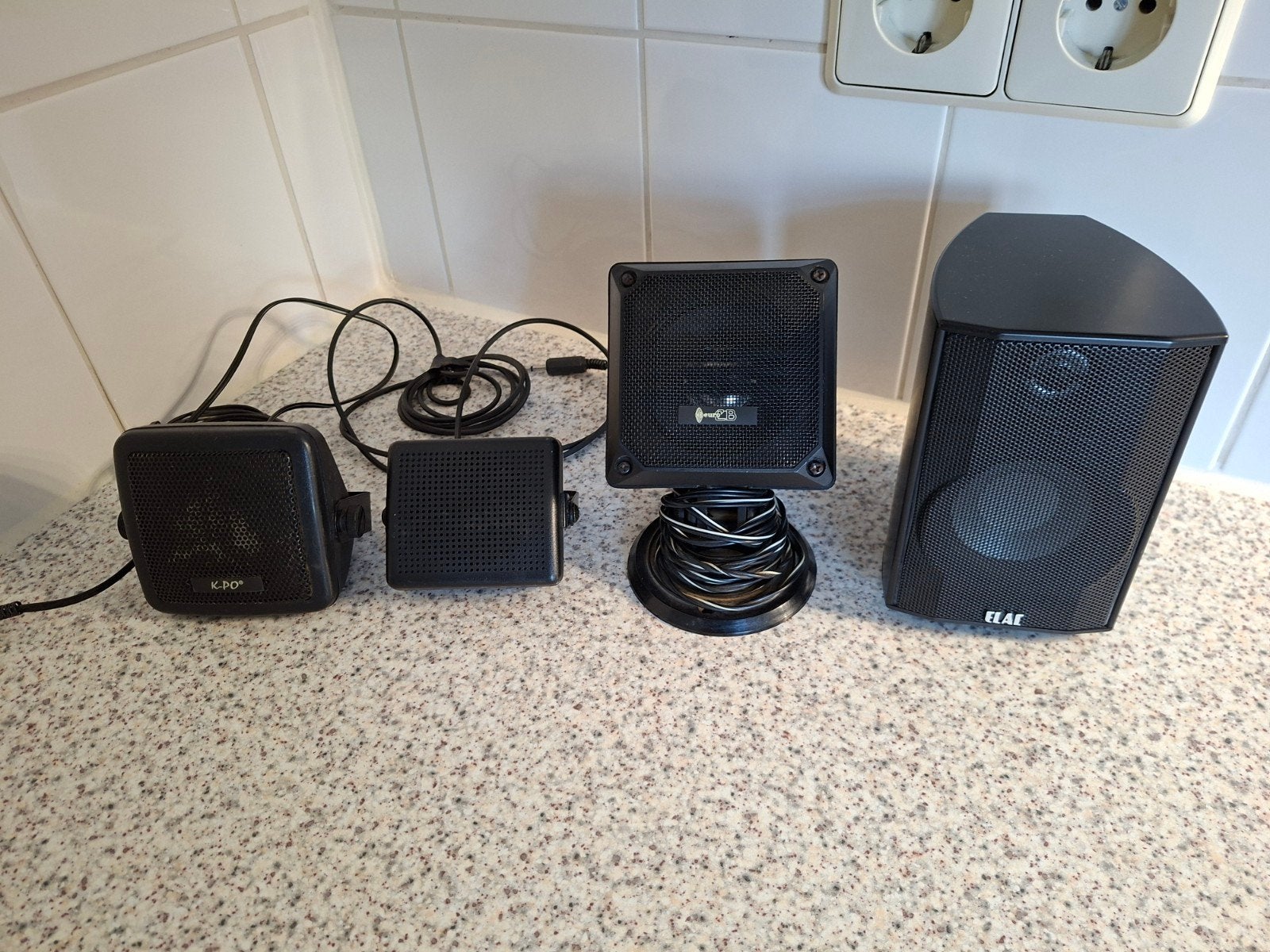 4 verschillende goede speakers!, Ophalen of Verzenden, Minder dan 60 watt, Front, Rear of Stereo speakers, Overige merken