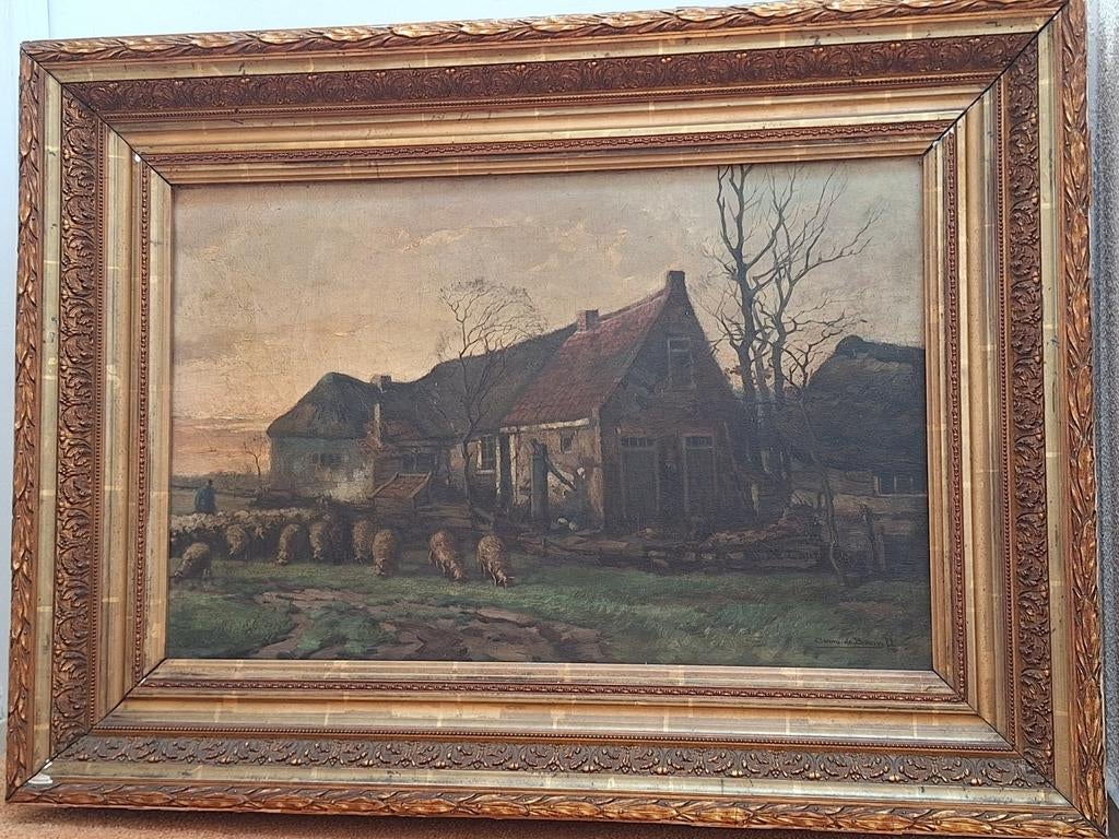 Schilderij Cor de Bruijn, 39x60 cm, Antiek en Kunst, Ophalen