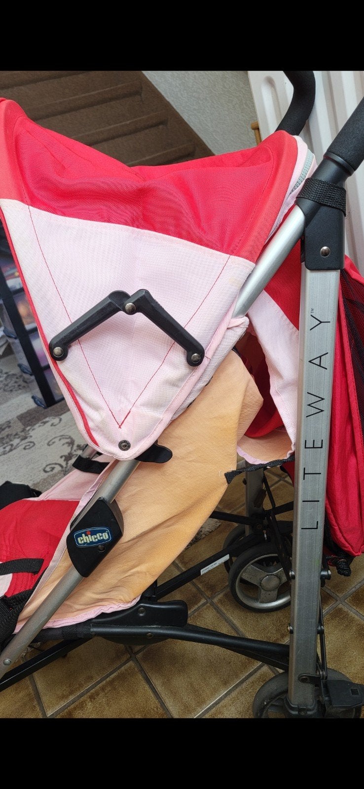 Chicco LiteWay kinderbuggy - Rood, Ophalen, Gebruikt, Overige merken, Verstelbare rugleuning