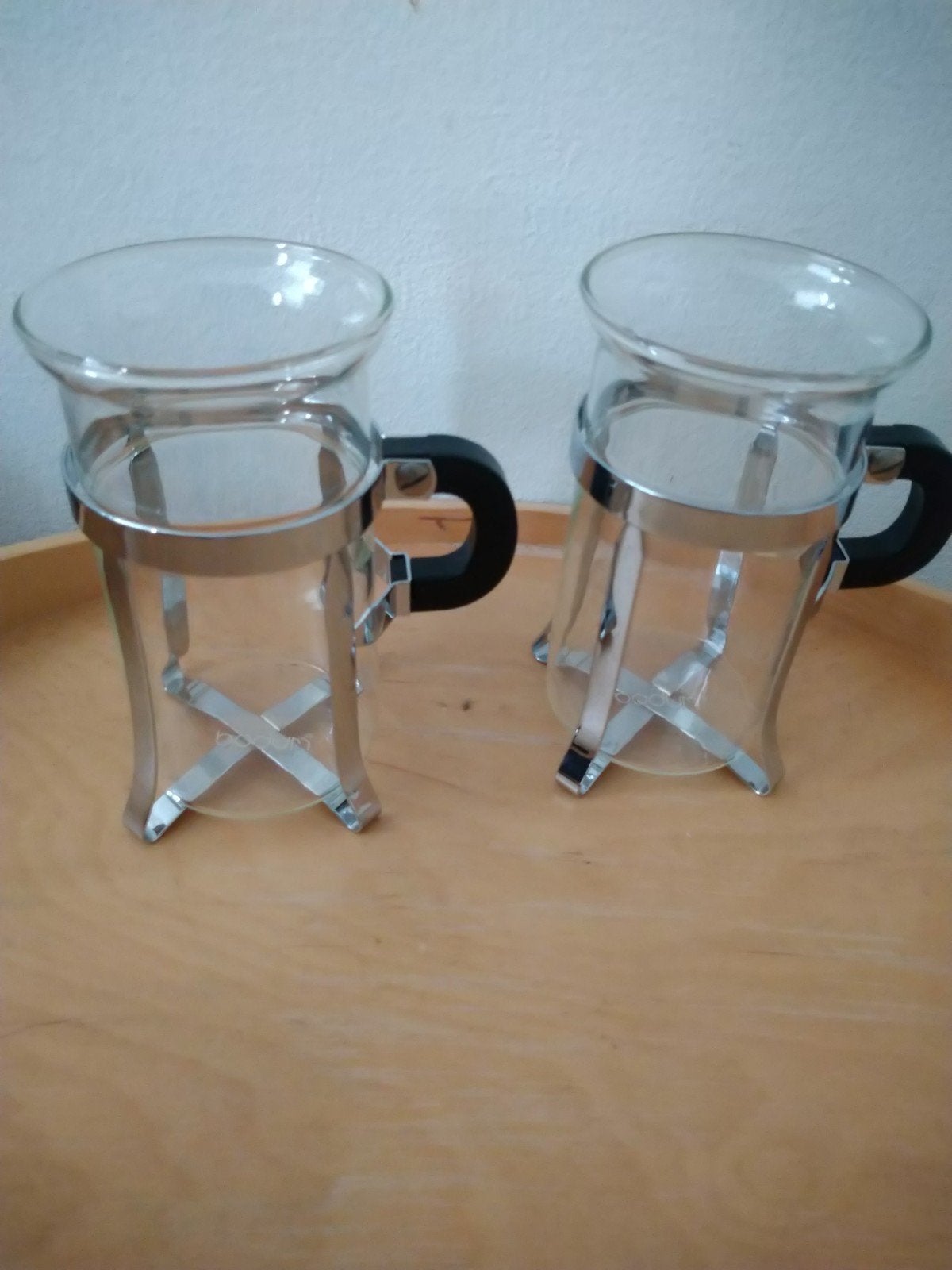 Set van 2 bodum theeglazen chambord, Glas of Glazen, Gebruikt, Ophalen of Verzenden, Glas