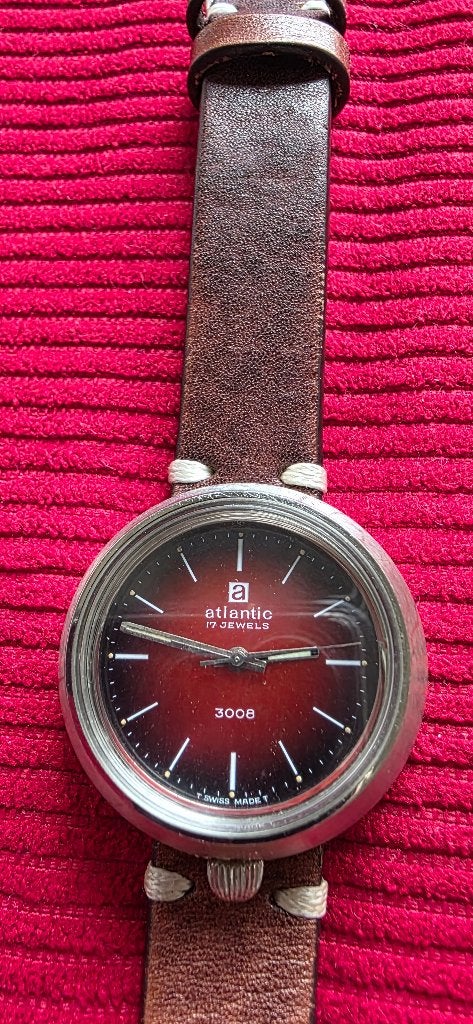 Atlantic Vintage herenhorloge, Staal, Polshorloge, Ophalen, Overige merken
