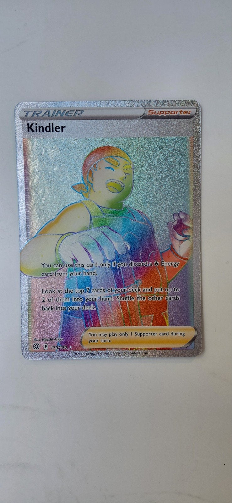 Pokémon Kaart - Kindler 179/172 Rainbow Secret Rare (Brillia, Ophalen of Verzenden, Nieuw, Foil