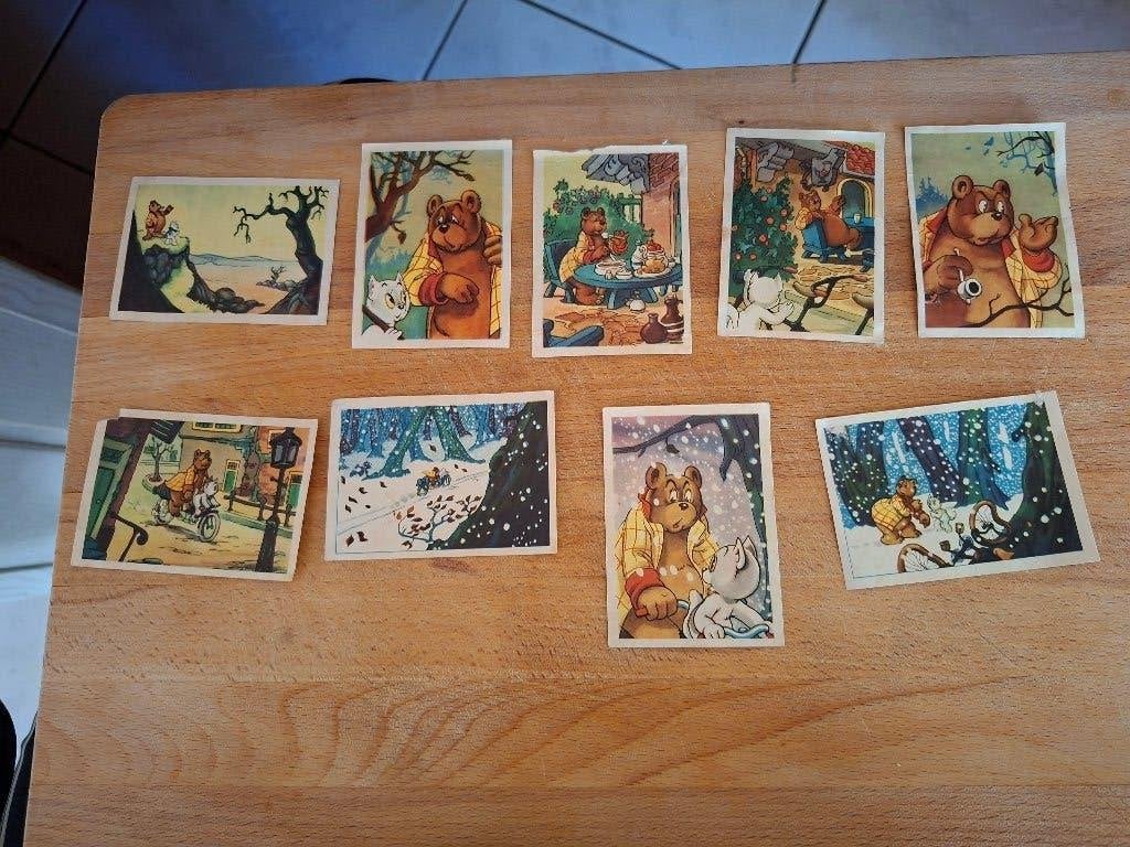 plaatjes Tom Poes album 70 tot en met 77 en 79, Verzamelen, Ophalen of Verzenden, Olivier B, Bommel en Tom Poes, Gebruikt, Plaatje, Poster of Sticker