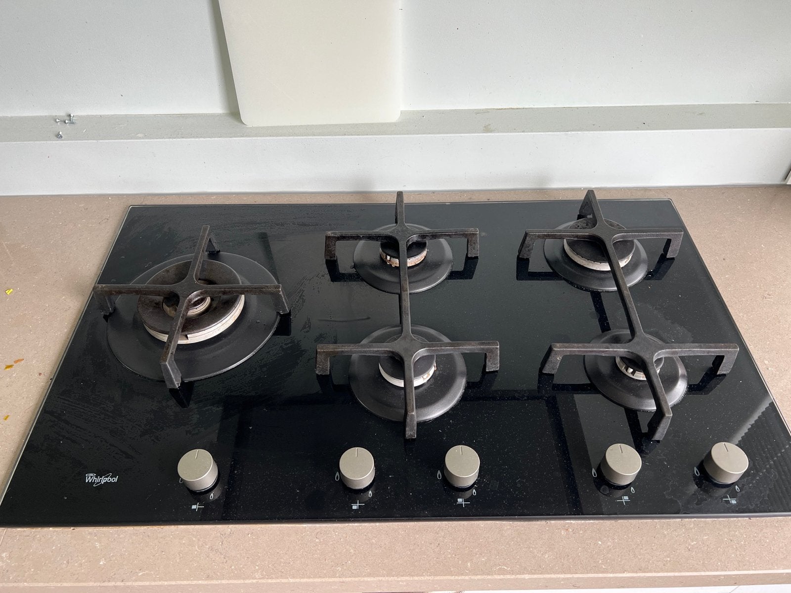 Zo goed als nieuwe 5 pits gaskookplaat met wokbrander, Ophalen, Zo goed als nieuw, Inbouw, Gas