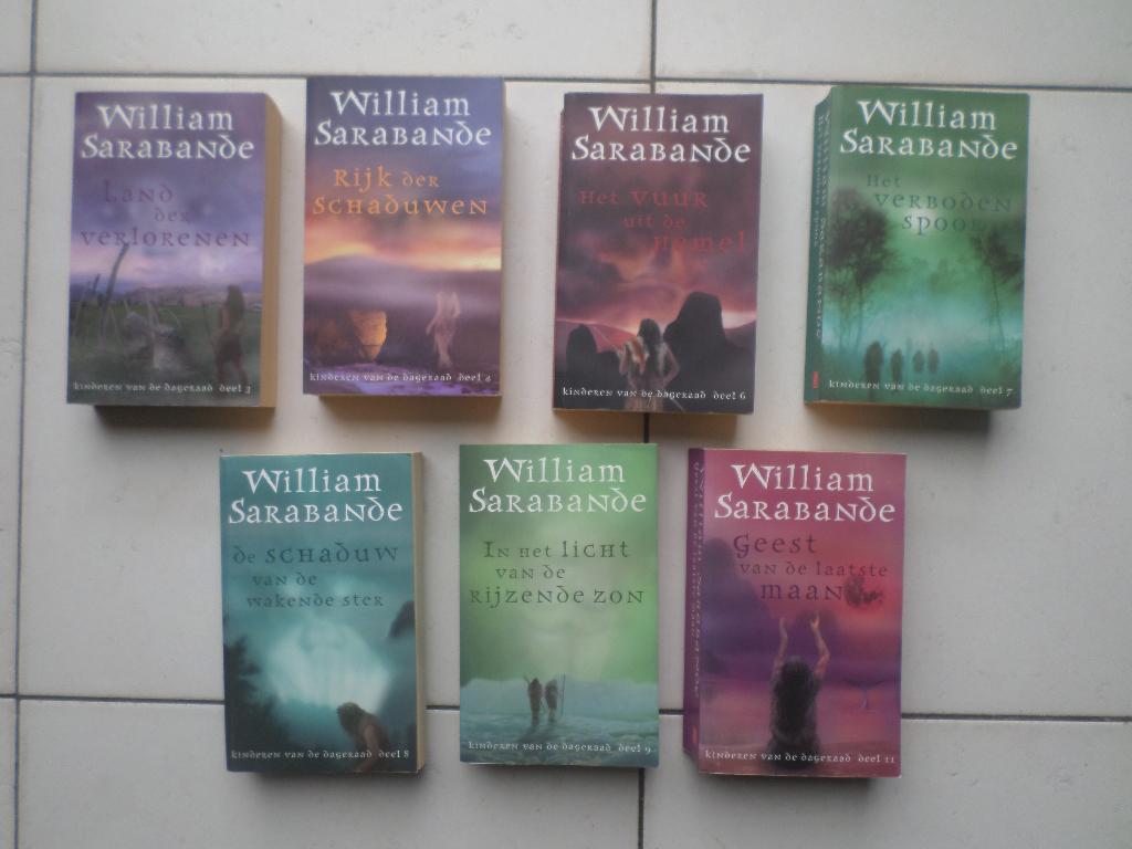 Boeken uit de serie KINDEREN VD DAGERAAD!! WILLIAM SARABANDE, Boeken, Ophalen of Verzenden, Gelezen, William Sarabande