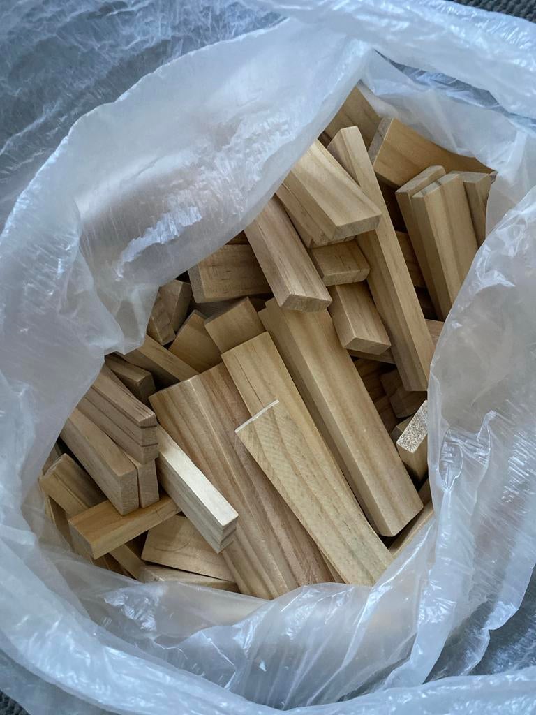 Houten blokjes voor Jenga of knutselen, Ophalen, Gebruikt, Jongen of Meisje