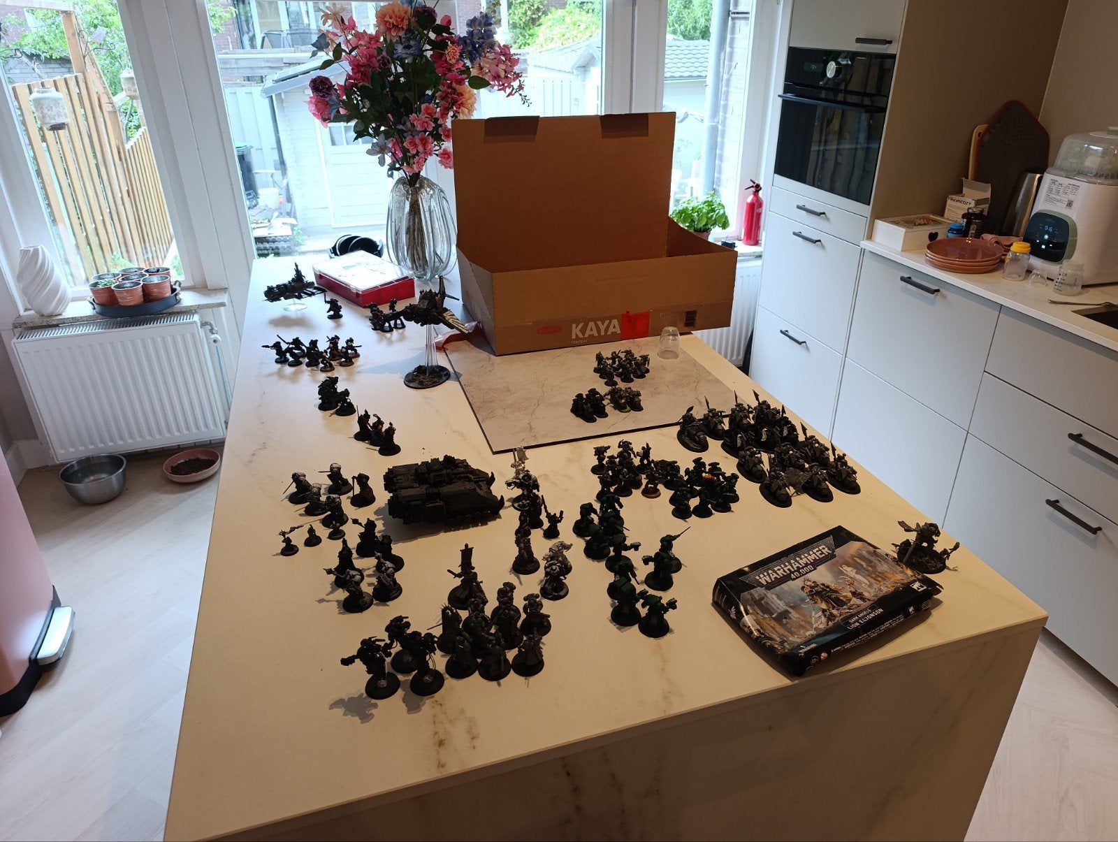 Space Marines/dark angels Leger Warhammer 40K 1/2, Hobby en Vrije tijd, Wargaming, Zo goed als nieuw, Warhammer 40000, Figuurtje(s)