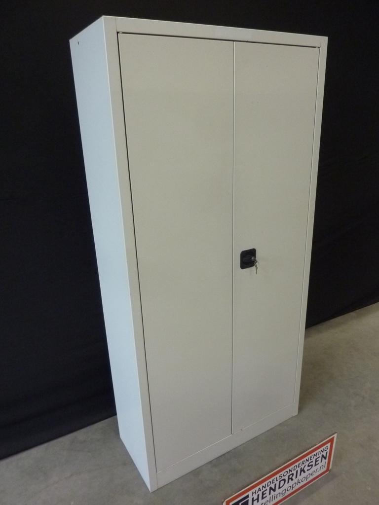 Nette kantoorkast / archiefkast / draaideurkast 95x40x195cm, Gebruikt, Handelsonderneming Hendriksen, Met slot, 25 tot 50 cm