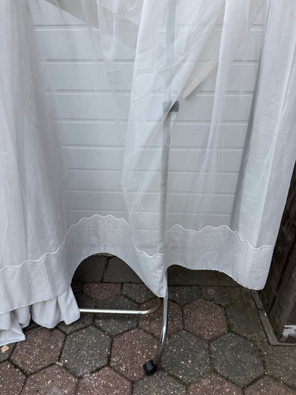 Vitrage 220x188 cm met loodveter - Zeer goede kwaliteit, Ophalen of Verzenden, Zo goed als nieuw, Vitrage, Loodveter
