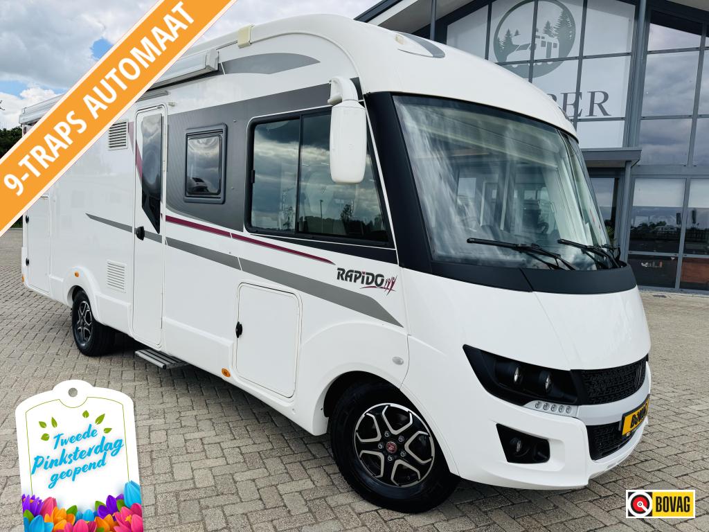 Rapido I 886 F Automaat Queensbed Airco Uitmuntende staat, Caravans en Kamperen, Fiat, Bedrijf, Diesel, Rapido