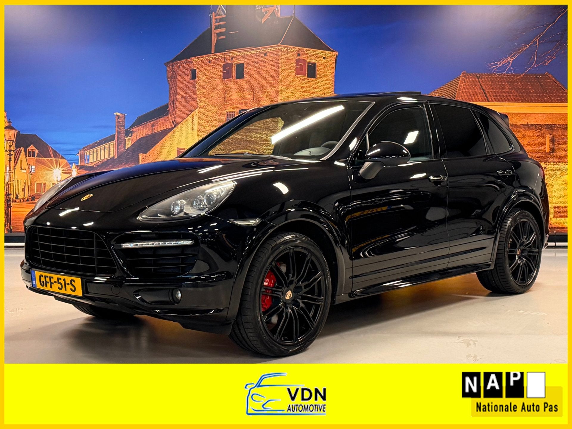 Porsche Cayenne 4.8 GTS Aut Panoramadak Leer Camera 21", Auto's, Gebruikt, Automatische klimaatregeling, 2260 kg, Zwart