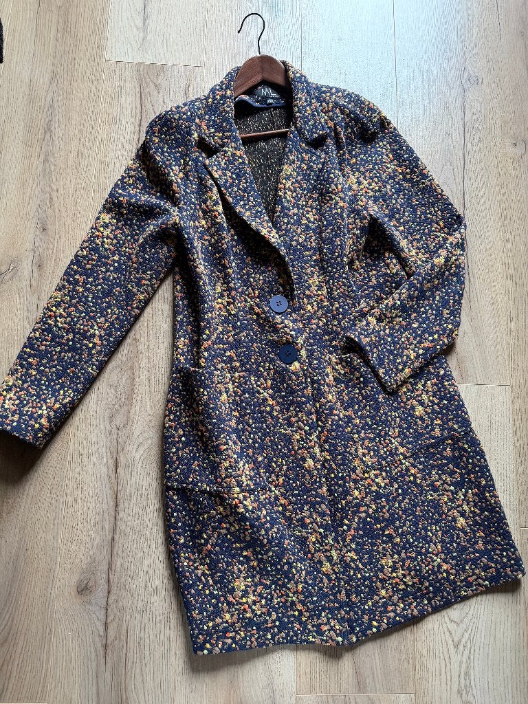 Doblauw lange blazer ML Collections Mt 46  , Maat 42/44 (L), Jasje, Meerkleurig, Verzenden