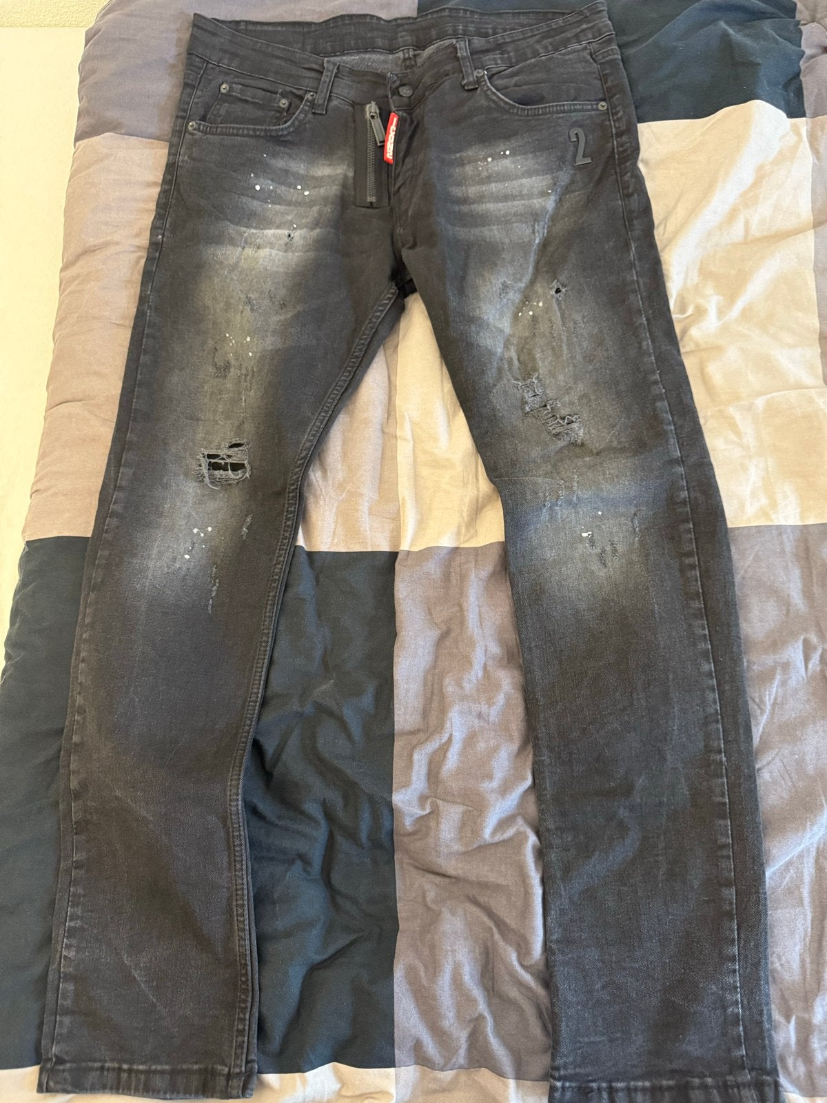 ICON2 Dsquared2 Jeans Zwart W36, Kleding | Heren, Ophalen of Verzenden, Gedragen, Zwart, W36 - W38 (confectie 52/54)